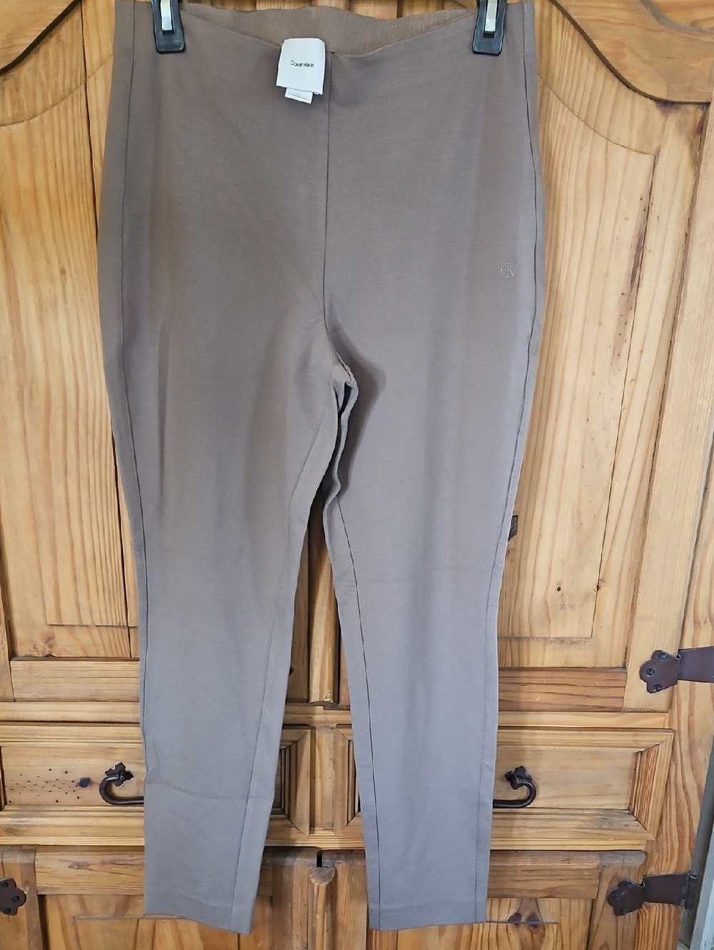 Calvin Klein Neutral Brown/Taupe Leggings